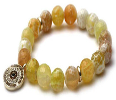10mm genuine  marble beads with Protective energy Eye crystal jeweled round charm 622B0333
