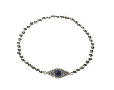 Bracelet Plastic Gold Crystal Jeweled Shaped Center Stretch . 622B0343