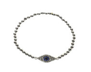 Bracelet Plastic Gold Crystal Jeweled Shaped Center Stretch . 622B0343