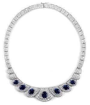 Couture Vintage Oval Zirconite Necklace