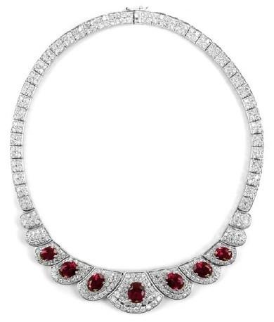 Couture Vintage Oval  Zirconite Necklace