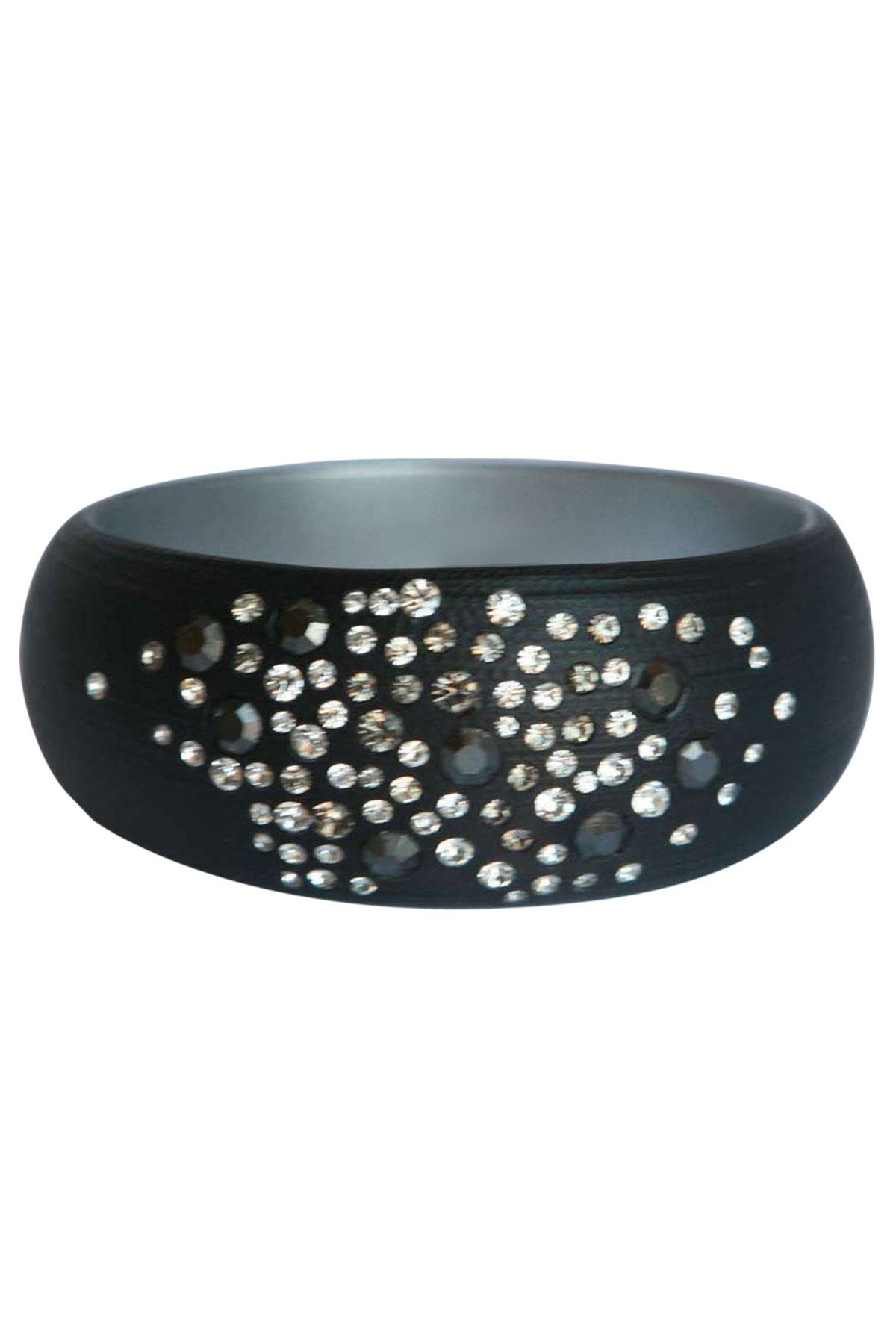 Jeweled frosted wide bangle 629B81361