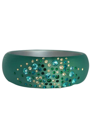 Jeweled frosted wide bangle 629B81361