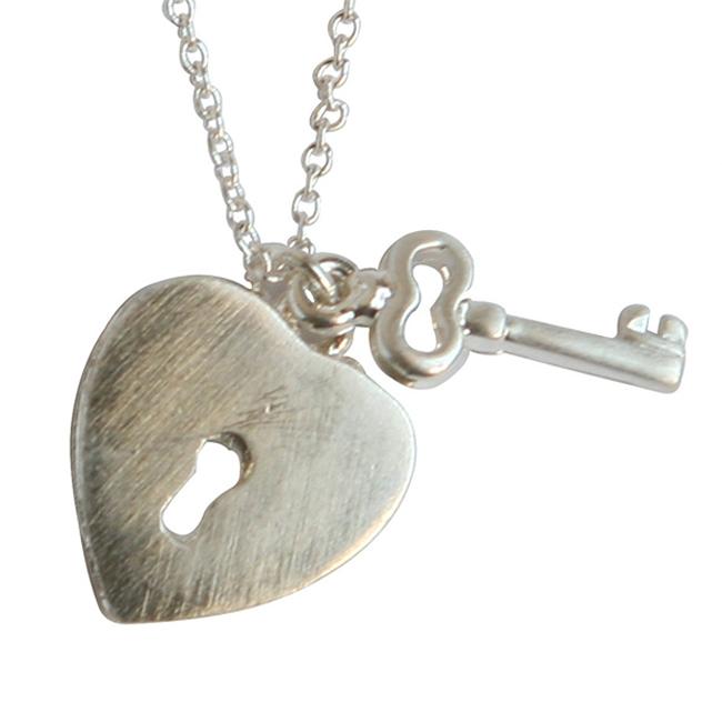 Rhodium Electroplated Matte Pendant