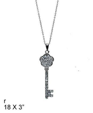 Fashion Key Pendant - Black