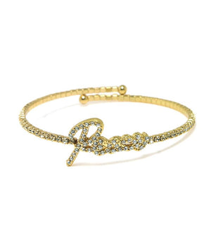Bracelet Single Row Pave Message  633B0179