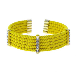 Bracelet 3 Gold Pave Twisted Bracelet