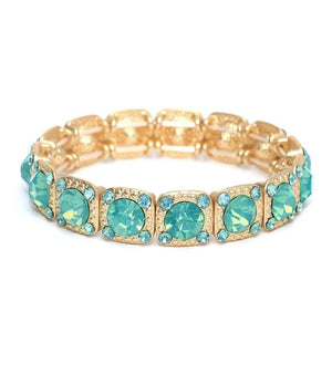 Bracelet Square base sequenced stretch  633B3021