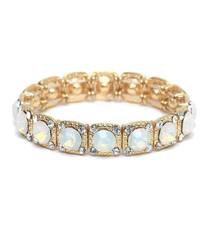 Bracelet Square base sequenced stretch  633B3021