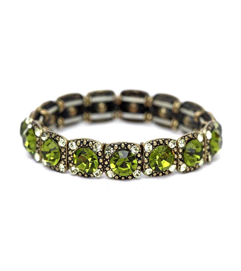 Bracelet Square base sequenced stretch  633B3021