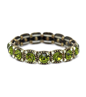 Bracelet Square base sequenced stretch  633B3021