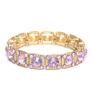 Bracelet Square base sequenced stretch  633B3021