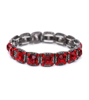 Bracelet Square base sequenced stretch  633B3021
