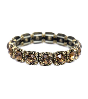Bracelet Square base sequenced stretch  633B3021