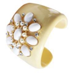 Bracelets Flower Cabochons And Pearls 633B3297