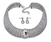 Necklace Ribbed Satin Finish 633S0012 – Zirconmania Better