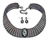 Necklace Ribbed Satin Finish  633N0012