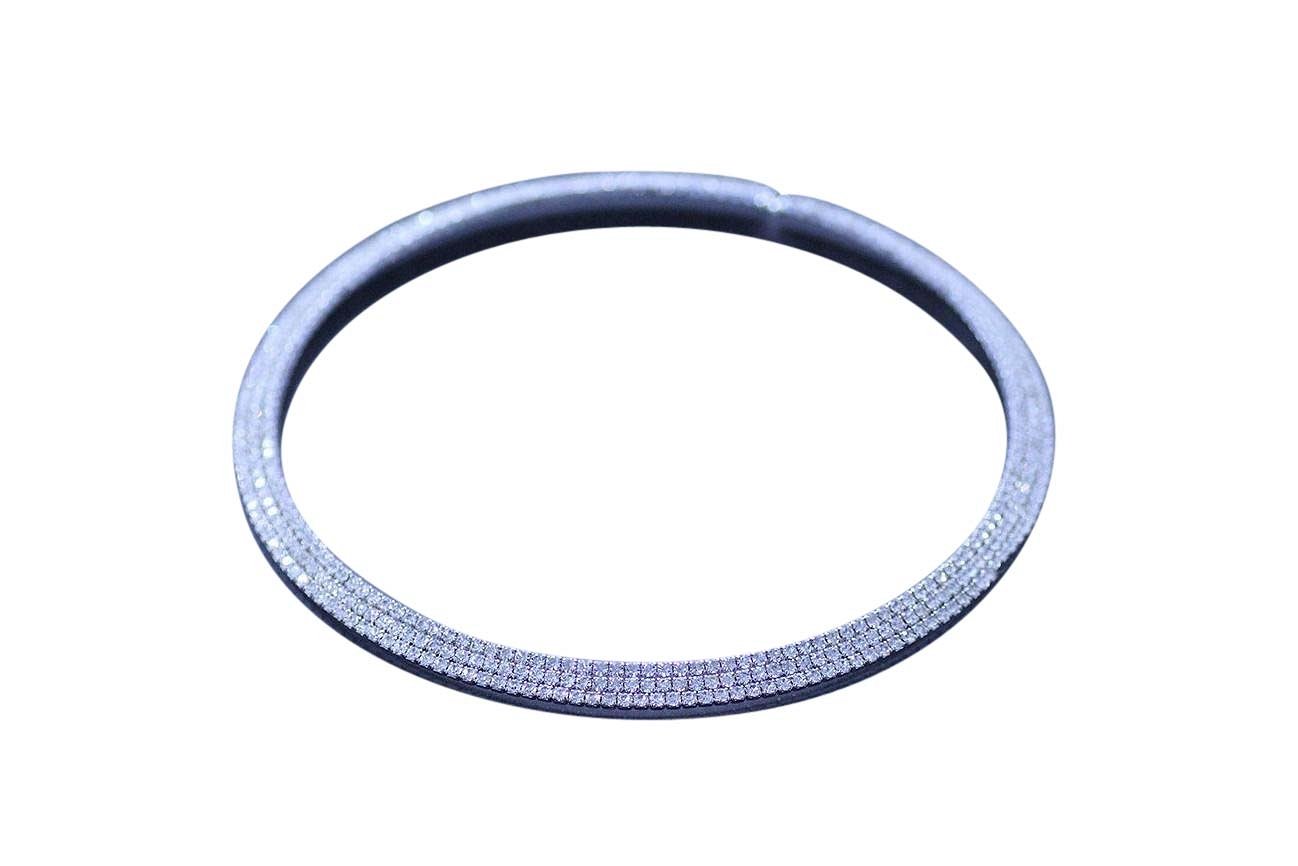 Necklace Crystals Electroplated Elastic Collar Necklace 637N0314
