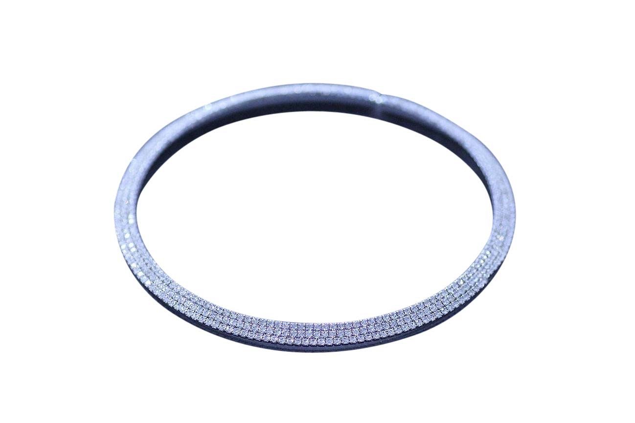 Necklace Crystals Electroplated Elastic Collar Necklace 637N0314