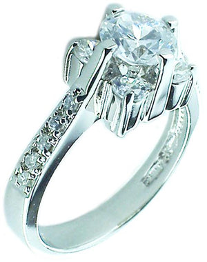 Ring Round Cz's Sterling silver  64-6862