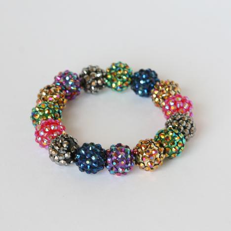 Bracelets Acrylic Fire Ball Stretch Bracelet. 646B95X103