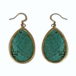 Satin Gold Textured Earrings