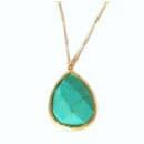 Large Pear Shape Textured Necklace