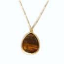Large Pear Shape Textured Necklace