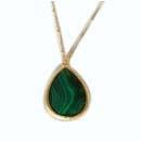 Large Pear Shape Textured Necklace