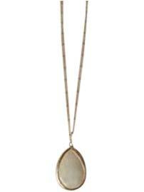 Large Pear Shape Textured Necklace