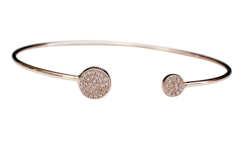 Sterling silver wire faceoff Bracelet Bangle. 655B1294