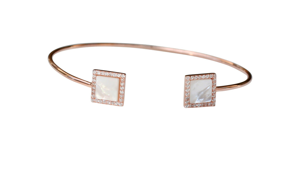 Bracelet polished Sterling silver wire open Ends . 655B1403