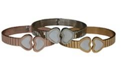 Stainless Steel Fine Cuff Bangle-In Three Colors
