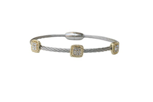 Bracelet Magnetic Closure Stainless steel Twisted  655B3054