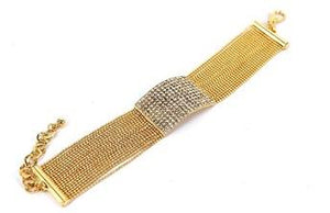 Fine Crystal Multi Link Strand Bracelet