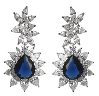 Large Brilliant Couture Post/French Clip Earrings