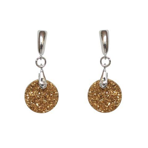 Round Bail Drop Earring-Gold/Silver