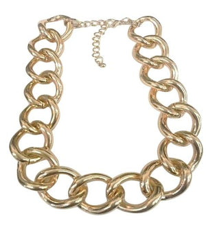  Chain Electroplated Necklace - Rhodium