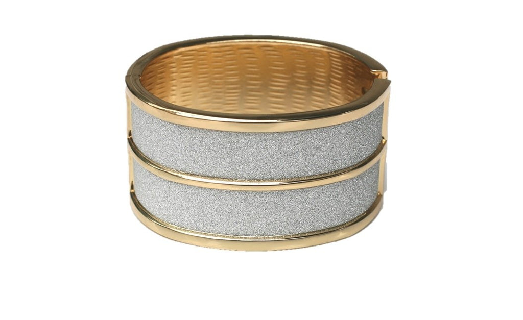 Glitter Dust Extra Wide Hinged Bangle