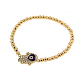 Bracelet 3MM Gold Bead  671B1760