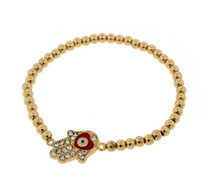 Bracelet 3MM Gold Bead  671B1760