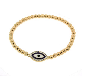 3MM Gold Bead Bracelet