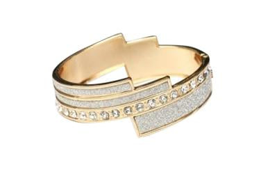 Bracelet Asymmetrical Glitter Dust Bangle. 674B1568