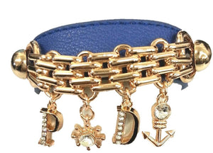 Bracelet Link and chain leather .:675B068