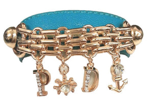 Bracelet Link and chain leather .:675B068