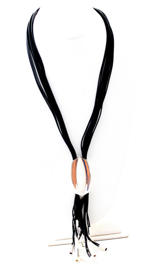 NECKLACE  Leather Cord Designer 702N6216
