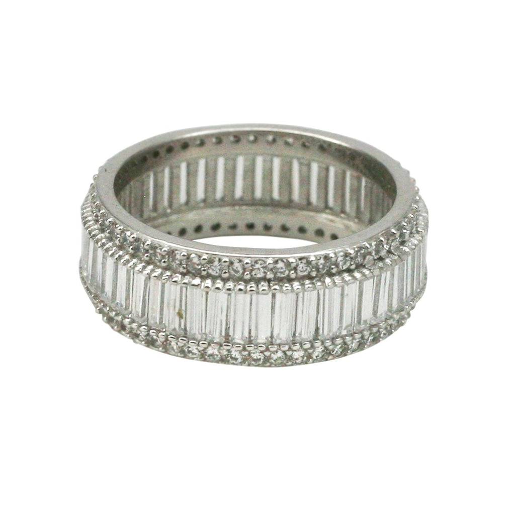 Round & Baguette Cut Eternity Ring