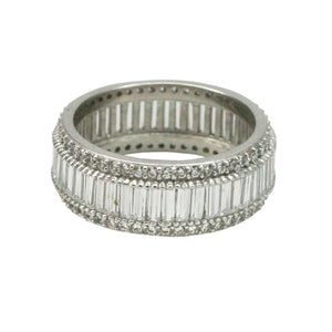 Round & Baguette Cut Eternity Ring