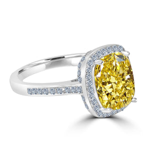 Ring fine cushion Radiant Sterling silver 705R0252
