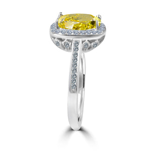 Ring fine cushion Radiant Sterling silver 705R0252